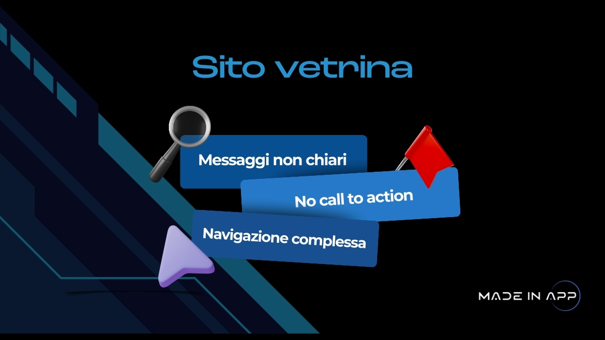 errori che fanno perdere clienti al tuo sito vetrina